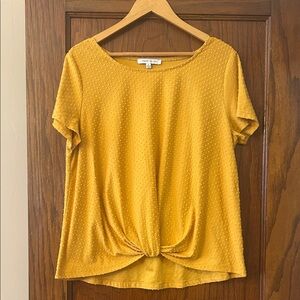 Mustard Yellow Textured Blouse